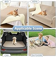 Vista 30 de hyha Manta impermeable para perros, funda suave para cama de perro, mantas para mascotas, funda impermeable para sofá y sillón para perros lavable