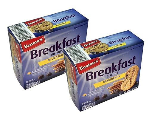 Benton's - Galletas de desayuno energéticas de arándanos integrales, 2 cajas (5 unidades)