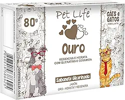 Sabonete Ouro Pet Life Cães e Gatos 80 g