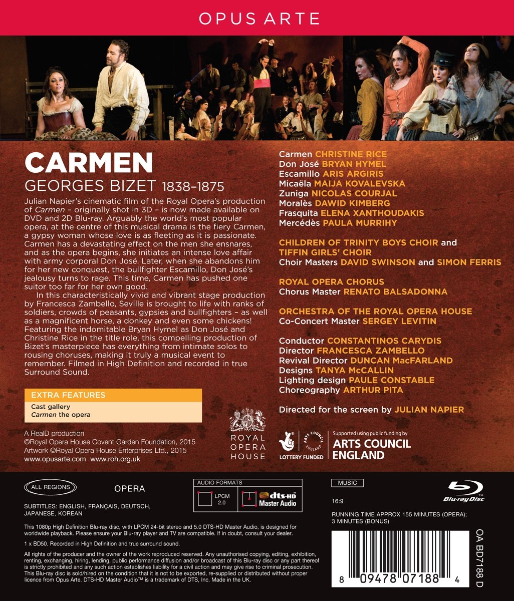 Bizet: Carmen (Royal Opera House, 2011) [Blu-ray]