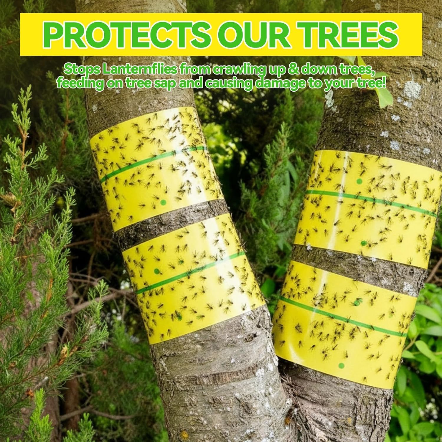 16Rolle fliegenrolle,fliegen klebefalle giftfrei,Innen/Außen Gelb-breit | Fliegenfänger,Insektenfalle,Hohe Klebekraft fängt Fliegen,Insekten;wasserfest,ökologisch,einfach aufhängbar für Garten,Stall