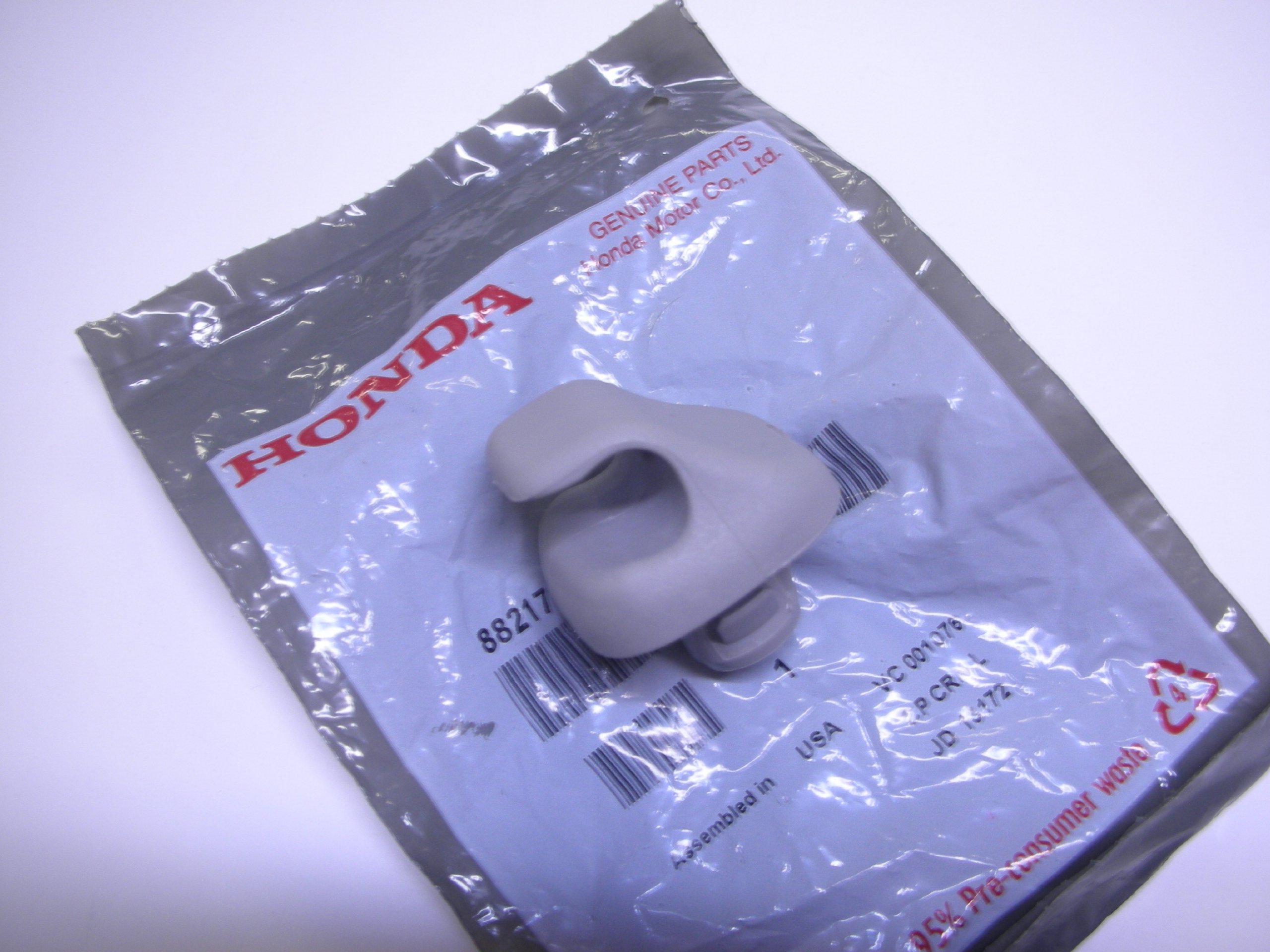 New Genuine Honda Accord Civic Clear Gray Sun Visor Sunvisor Holder