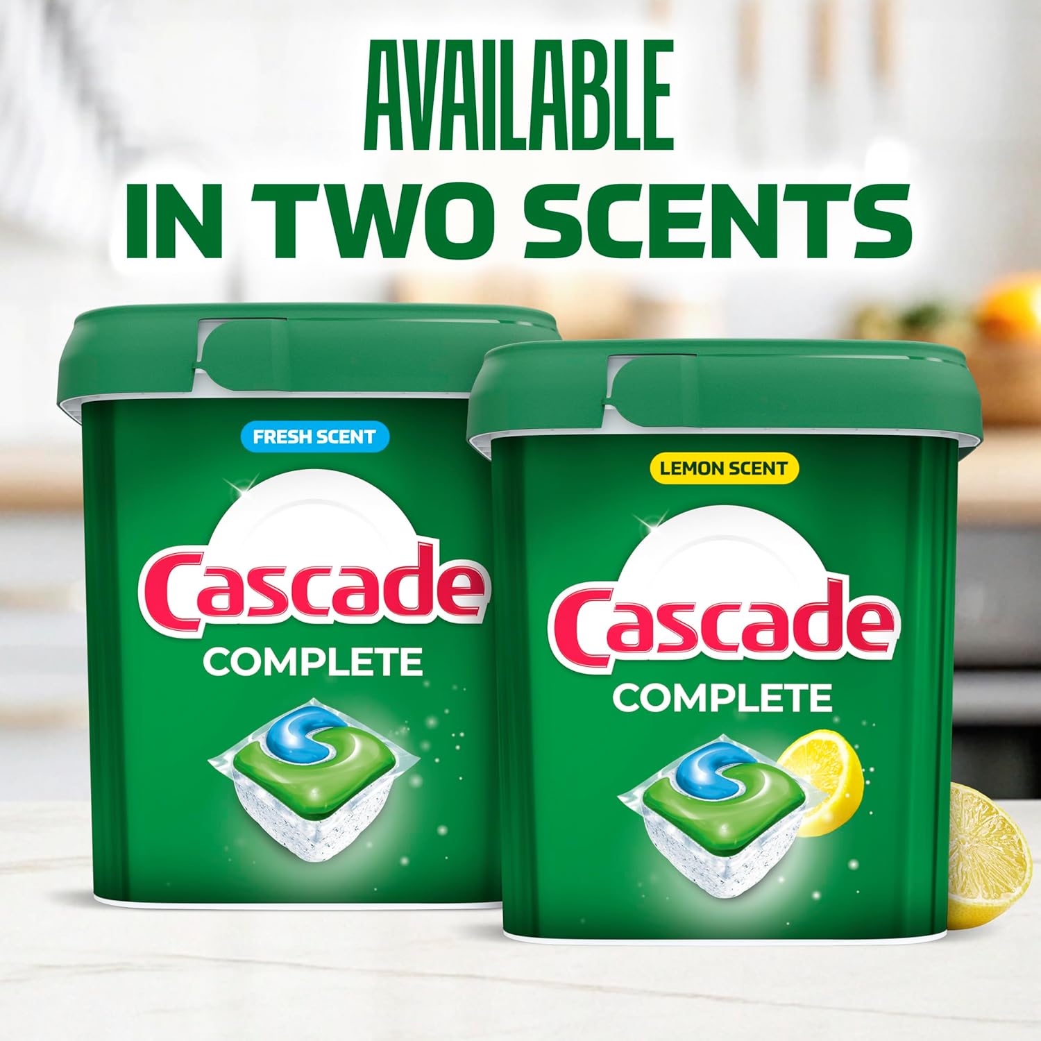 Cascade Complete Dishwasher Detergent Pods Fresh Scent Value Pack, Powerful Dishwasher Pods for Sparkling Clean Dishes, Grease-Fighting Dishwashing Detergent Tablets, 100 Count