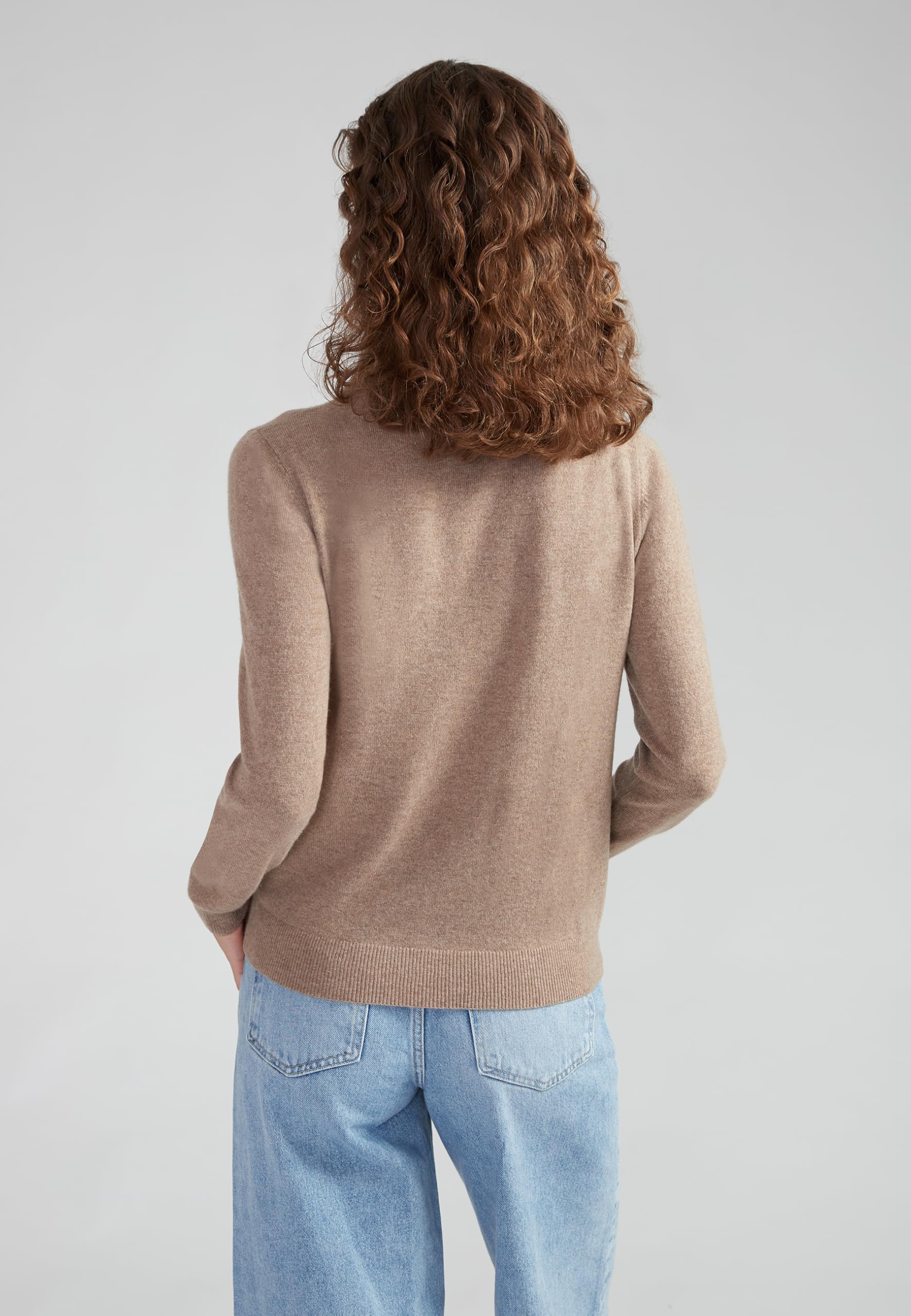 Style & Republic Maglione da donna a collo alto in 100% cashmere, vestibilità classica, elegante maglione in cashmere di alta qualità, per autunno e inverno, progettato a Berlino