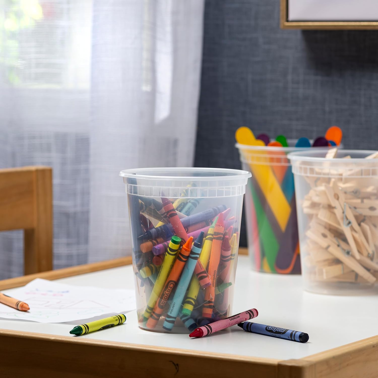 Stack Man [60-Sets] Plastic Deli Food Storage Containers with Airtight Lids Combo Set | 32 oz | 16 oz | 8 oz. | Disposable Plastic Takeout Containers for Soup - Freezer, Microwave and Dishwasher Safe - Image 8