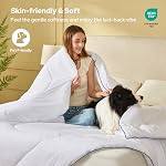 BEDLORE Queen Comforter Duvet Insert - All Season Down Alternative, White | Ultra-Soft Quilted Bed Comforter with Corner Tabs, Machine Washable, 88×88 Inches