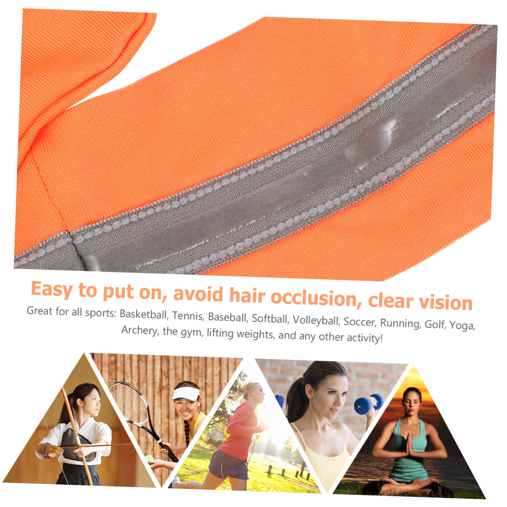 INOOMP 8stücke Schweißabsorbierende Stirnbänder Für Sport Und Yoga Elastische Schnell Trocknende Kopfband Für Und Damen Beim Joggen Fitness Und Outdoor-aktivitäten