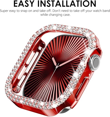 Miniatura 156 de KADES - Funda protectora brillante compatible con Apple Watch Series SE, SE 2022, 6, 5 y 4 de 44 mm, con protector de pantalla incorporado