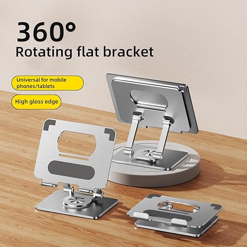 Miniatura 4 de Soporte para iPad Soporte de tableta ajustable para escritorio, 2025 para accesorios iPad (plata)