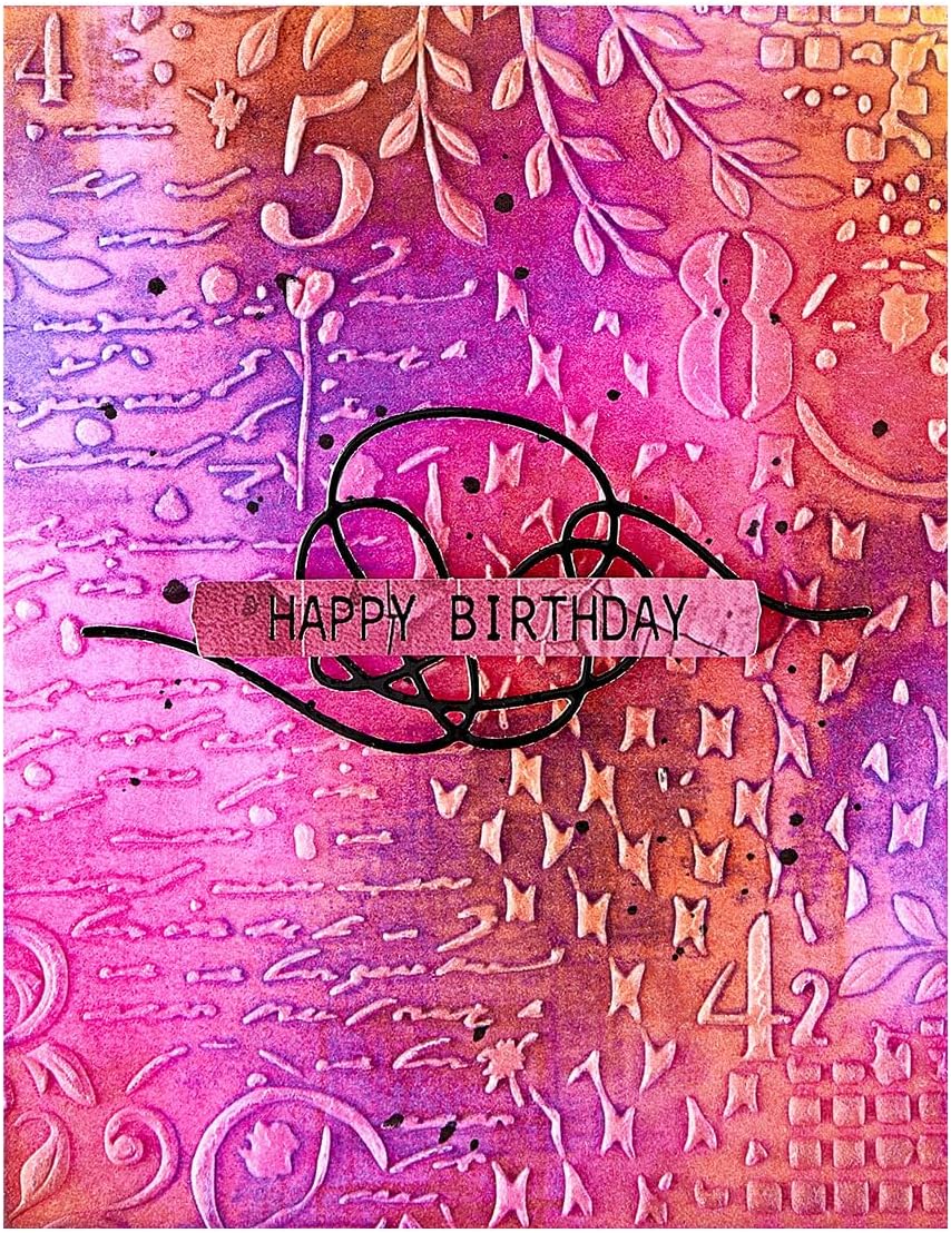 Spellbinders Distress Mix 3D Embossing Folder, Clear
