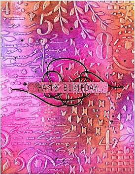 Spellbinders Distress Mix 3D Embossing Folder, Clear