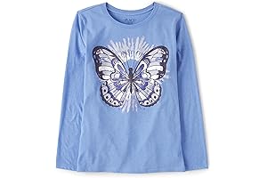 Girls Long Sleeve Animal Graphic T-shirt Size 7