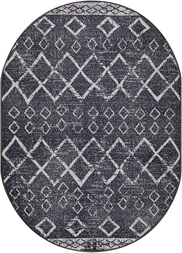 Miniatura 285 de Antep Rugs - Alfombras antideslizantes de 3 x 5 pies (antideslizante) con parte trasera de goma, de estilo antiguo, bohemio, marroquí y con pelo