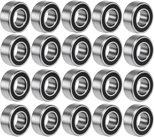 20 PCS MR105-2RS Deep Groove Ball Bearings - 5x10x4mm Double Sealed, Chrome Steel, Z2 Grade for RC Cars, Drones, Robotics, and Small Electric Motors (MR105 RS) - 1