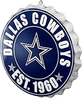 Vista 23 de NFL Team Logo Distressed Metal Hanging Wall Bottle Cap Sign