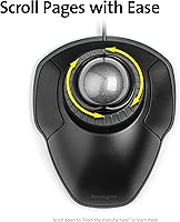 Vista 4 de Kensington Orbit Trackball Mouse con anillo de desplazamiento (K75327WW), color negro y gris