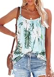 Tank Top for Women Summer Casual Spaghetti Strap Camisole Loose Fit Sleeveless Tunic Blouses