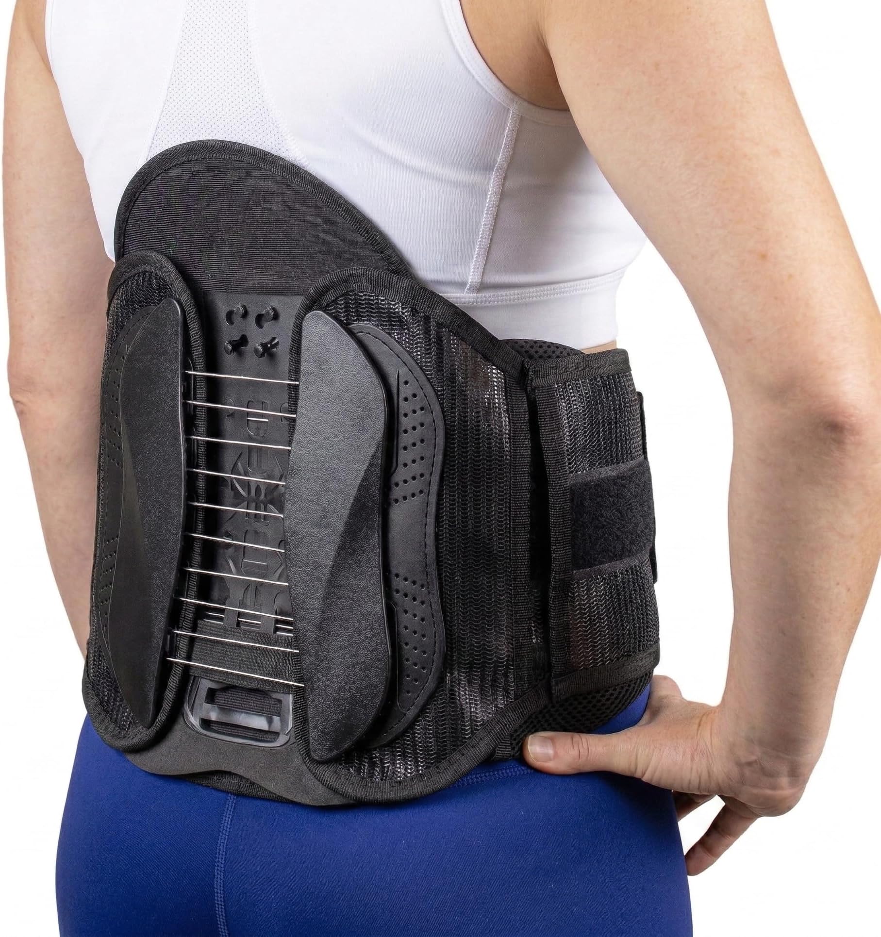 Brace Direct Contoured LSO Back Brace with Adjustable Lumbar Support for Lower Back Pain, Herniated Disc, Sciatica, Spinal Stenosis & Post Surgical Recovery (Universal Fit)