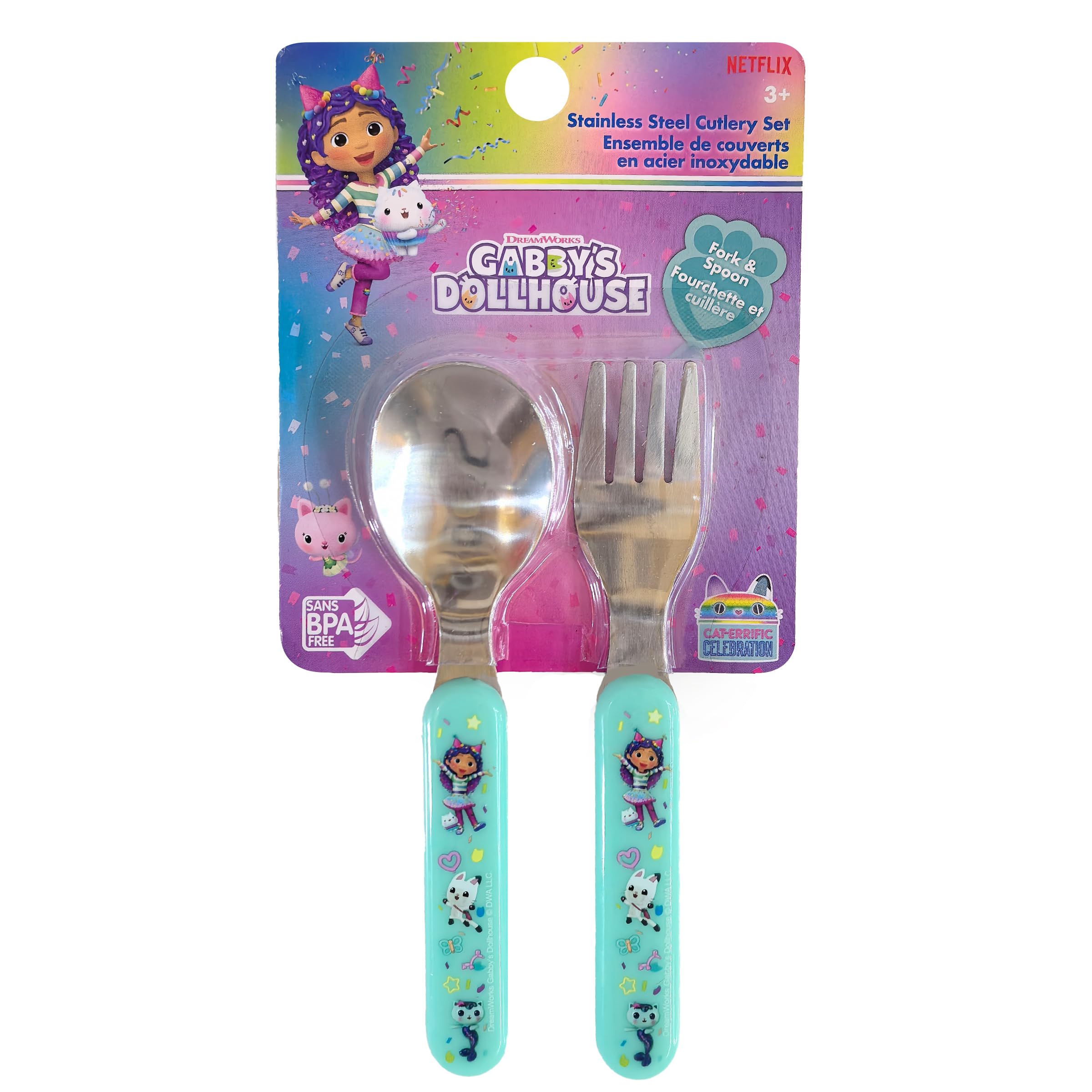 GABBY'S Dollhouse Stainless Steel Cutlery Set for Kids : Amazon.ca