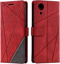 Case for Galaxy A03 Core, Premium Leather Flip Wallet Case Magnetic Closure Card Slots kickstand Phone Case for Galaxy A03 Core, Red