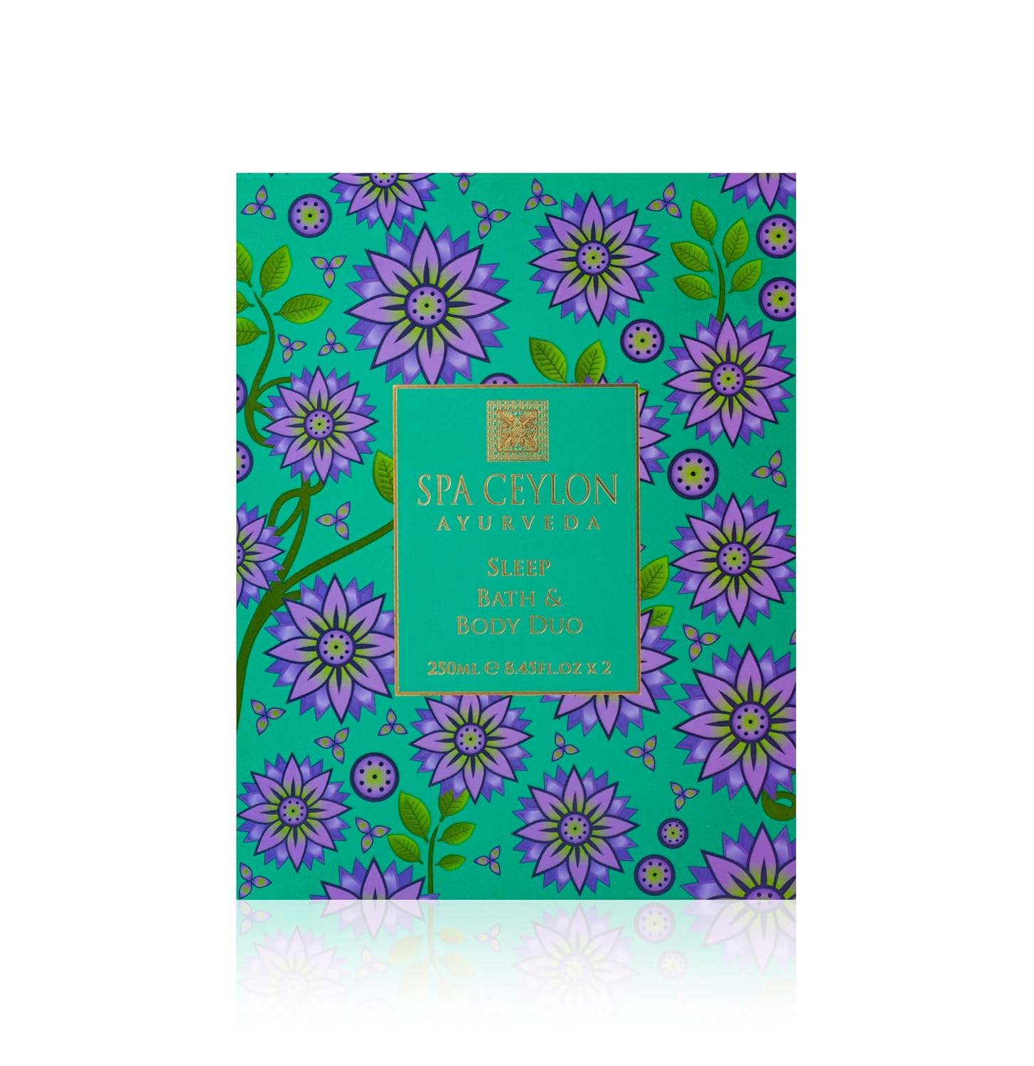 Spa Ceylon Sleep Bath & Body Duo Set | Luxury Lavender Ylang Ylang Body Wash & Lotion Set | Organic & Natural | Aromatherapy Bath Set | 250ml x 2