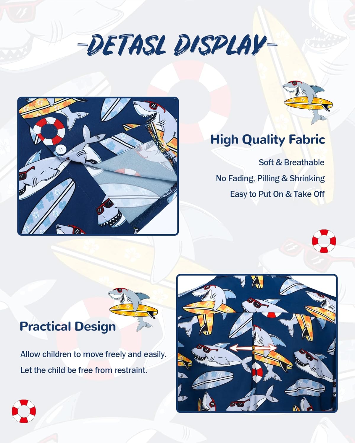 Blueleaf Boys Hawaiian Shirt Short Sleeve Casual Button Down Beach Aloha Shirt Kids Summer Hawaii Shirts 5-14 Years - Image 5