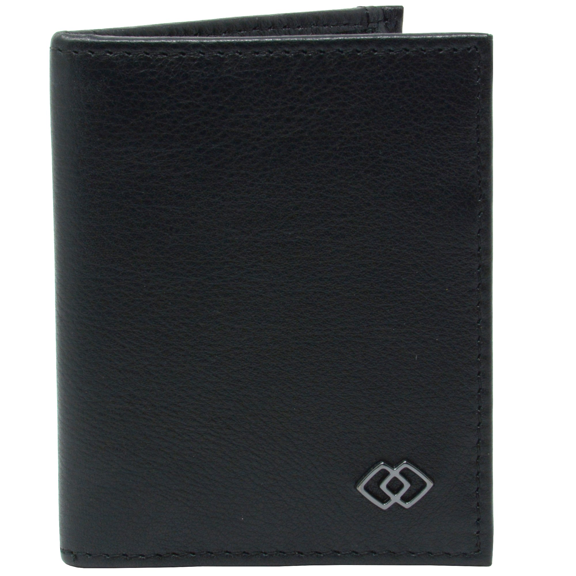 Alpine Swiss Double Diamond RFID Business Card Case Wallet Black