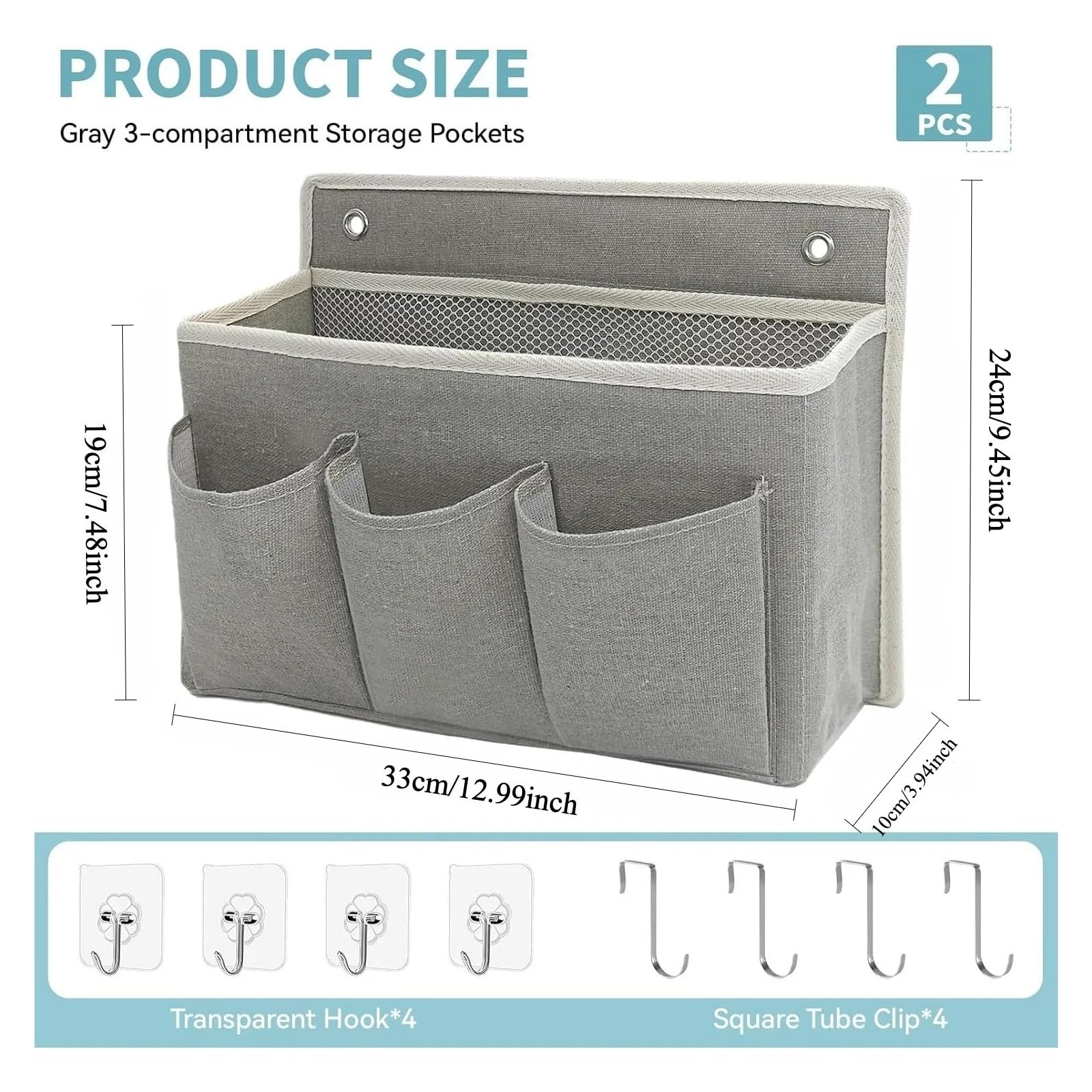 2 Cestini Da Appendere for Borsa Organizer Parete Per Riporre