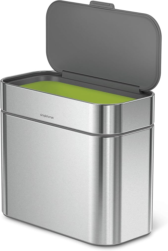 simplehuman Suporte de compostagem em aço inoxidável