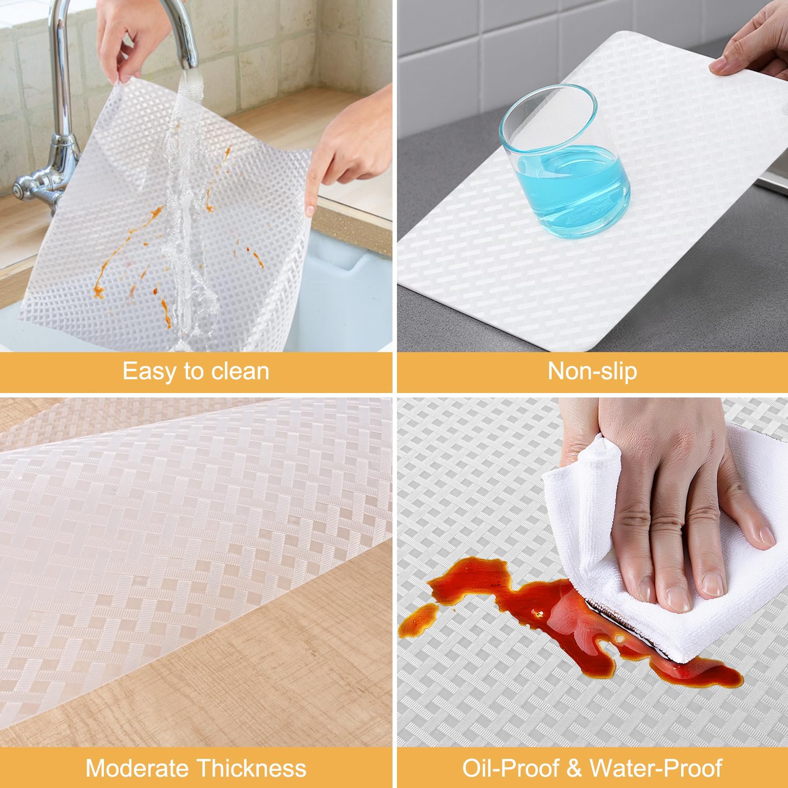 Plankvoeringen voor keukenkasten koelkastvoeringen waterdichte en oliebestendige keukenkastvoering antislip ladematten EVA-materiaal niet-klevende koelkastvoering voor planken - grijs 30 x 1000 cm Plankvoeringen voor keukenkasten koelkastvoeringen waterdichte en oliebestendige keukenkastvoering antislip ladematten EVA-materiaal niet-klevende koelkastvoering voor planken - grijs 30 x 1000 cm