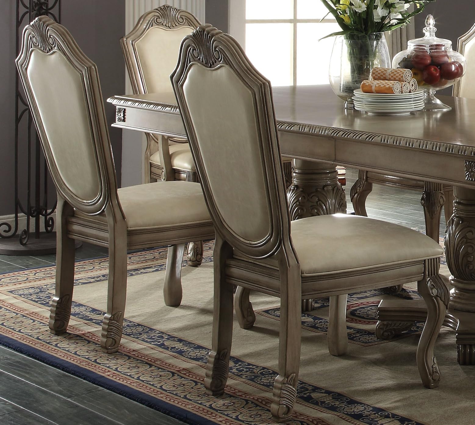 Amazon.com - 9-ps Formal Dining Table Set Kitchen Furniture Set