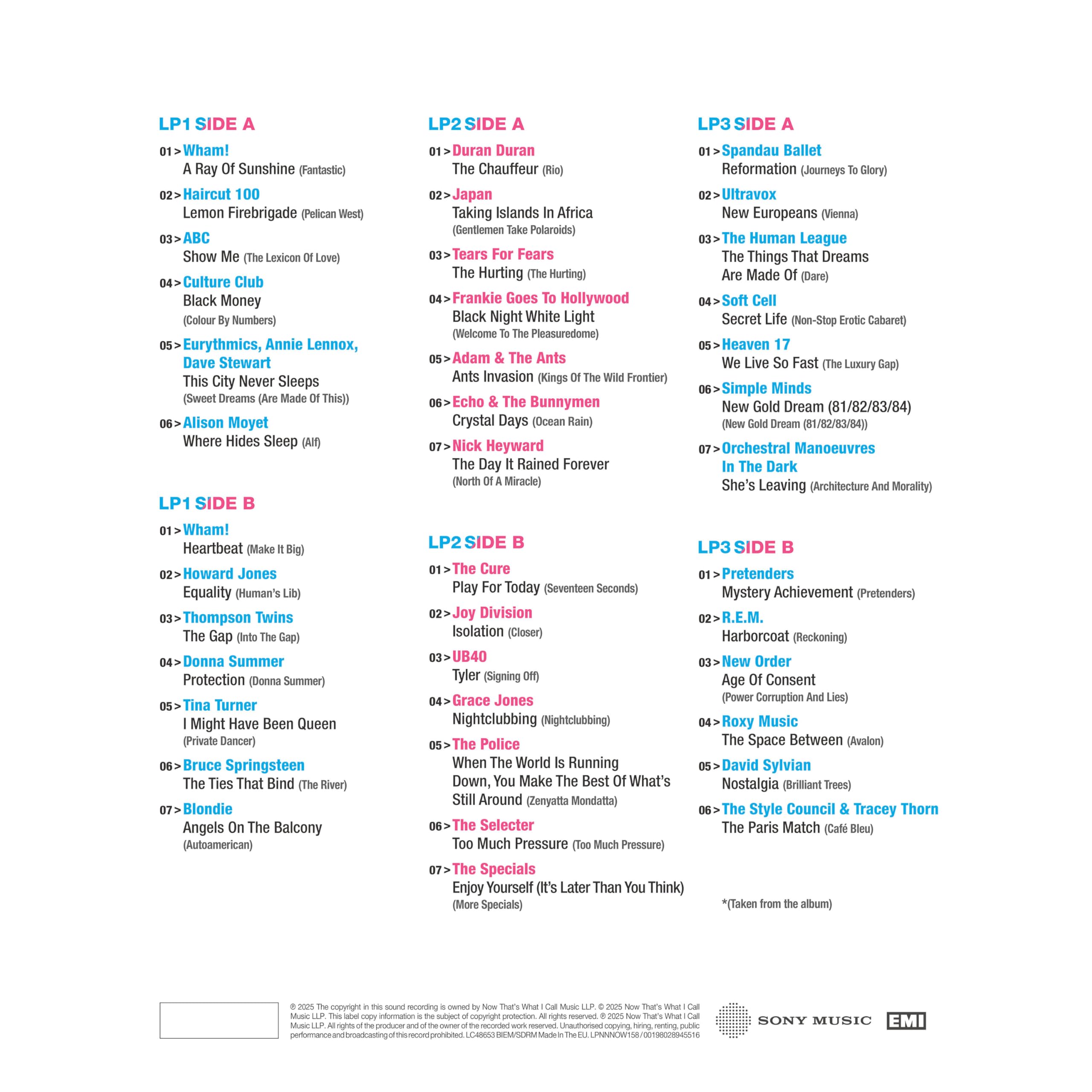 NOW That's What I Call An Era: The Albums 1980-1984