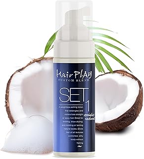 Hair Play Set #1 Hair Foam Mousse - Light Hold Styling Foam for Frizz Co...