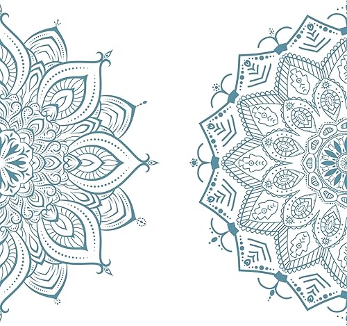 Miniatura 9 de Calcomanías de pared modernas de mandala morada, calcomanías de pared de flores de mandala grande, diseño de mandala, diseño de mandala, decoración