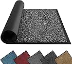 Mibao Front Door Mat, Dirt Trapper Welcome Mat for Outdoor Indoor, Non-Slip Waterproof Doormat, Durable Machine Washable Low Profile Entry Rug for Back Door Outside Patio Porch, 30