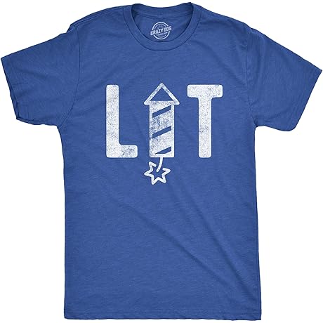 Mens Firework T Shirts - Comfy and Patriotic Way to Celebrate