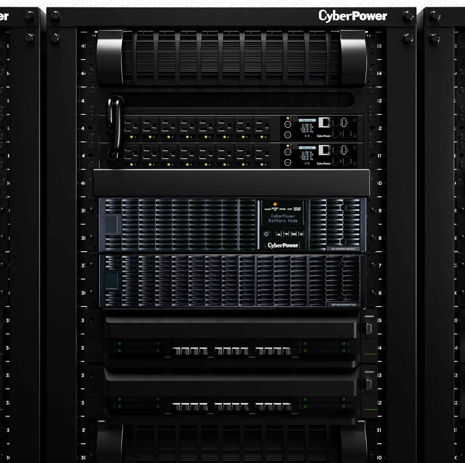 CyberPower BP36V60ART2U Extended Battery Module, 36V/60A, 2U Rack/Tower, UL Certified