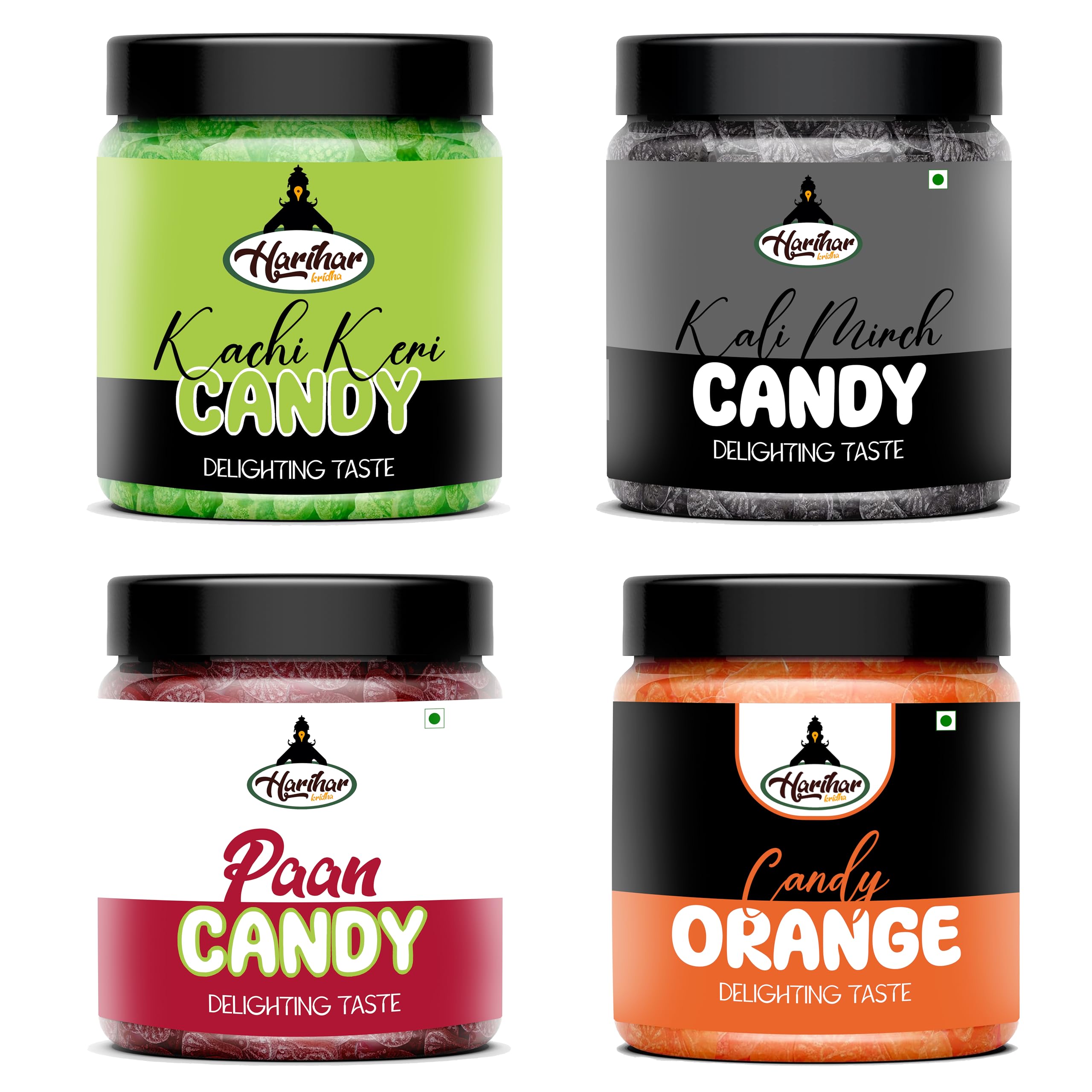 HARIHAR KRIDHA - Premium Candy Combo | Kachi Keri Candy | Kali Mirch Candy | Orange Candy | Paan Candy | Exotic Flavors | Pack of 4 | Perfect for Gift | Vegetarian | Made in India (B0D1DF86WP) Amazon Price History, Amazon Price Tracker
