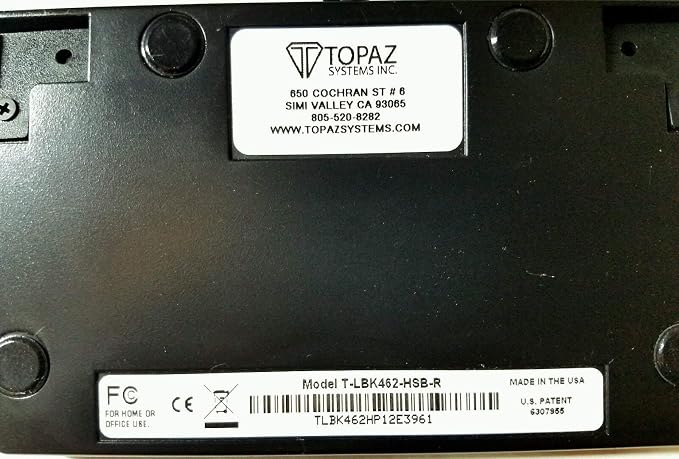 TOPAZ SignatureGem T-LBK462-HSB-R Tableta Digitalizadora LCD USB miniatura 4