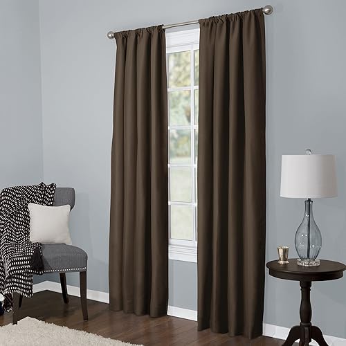Chocolate Red Curtains Amazon Com