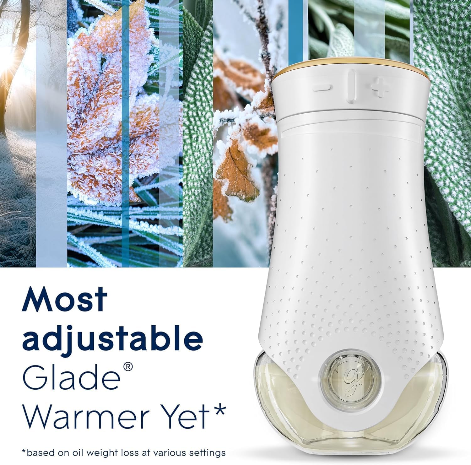 Glade PlugIns Refills Air Freshener, Scented and Essential Oils for Home and Bathroom, First Frost, 1.34 Fl Oz, 6 Pack