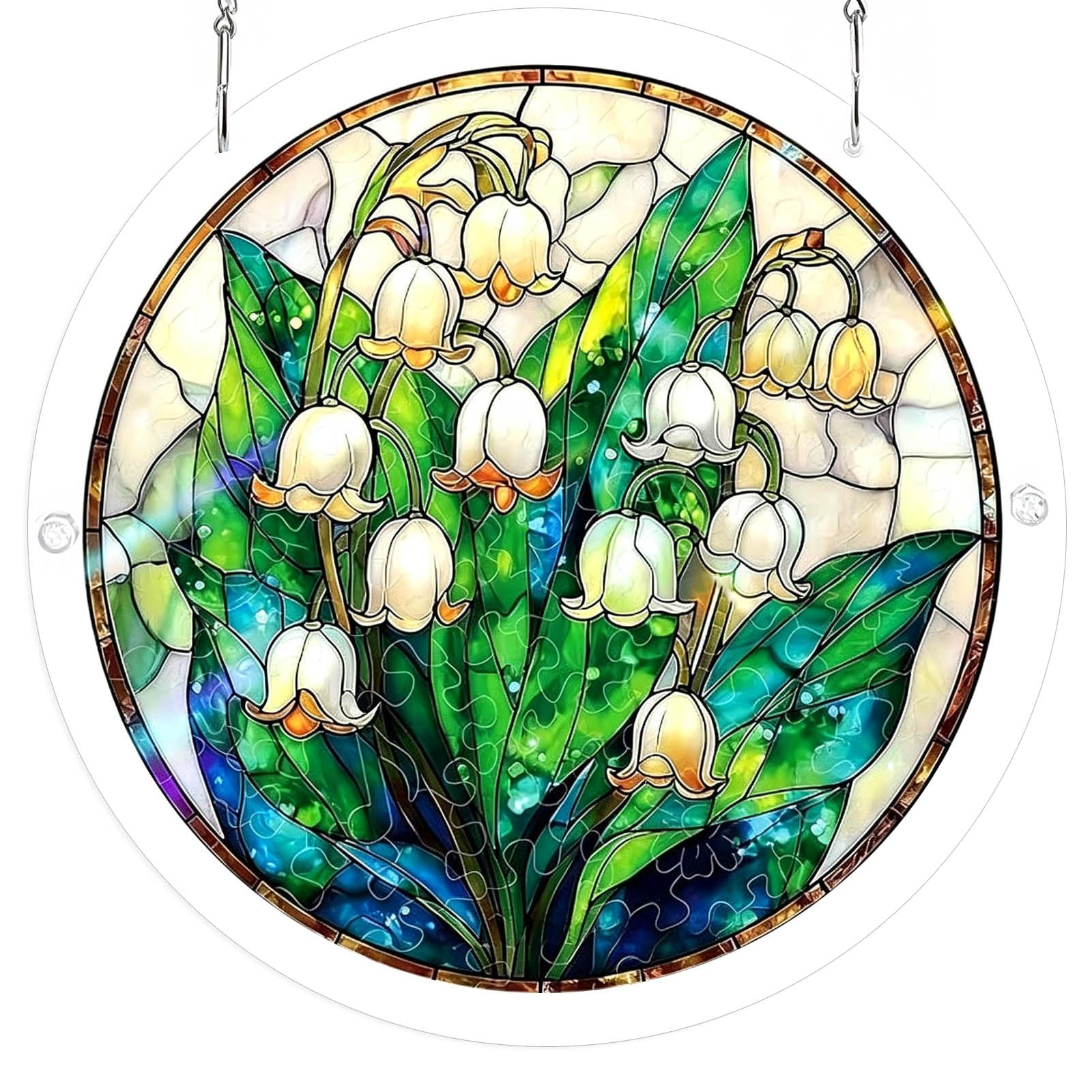 Puzzle Suncatchers 2D Acrylic Stained Glass Effect Window Hanging Garden Decors Valentines Day Womens Acrylic Puzzle Suncatchers