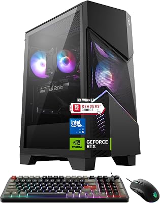 msi Codex R2 Gaming Desktop PC | NVIDIA GeForce RTX 5070 12GB | Intel Core i5-14400F | 32GB DDR5 RAM | 1TB NVMe SSD | Air Cooling | Wi-Fi 6E | Windows 11 Home | VR Ready | D14NVP5-613US