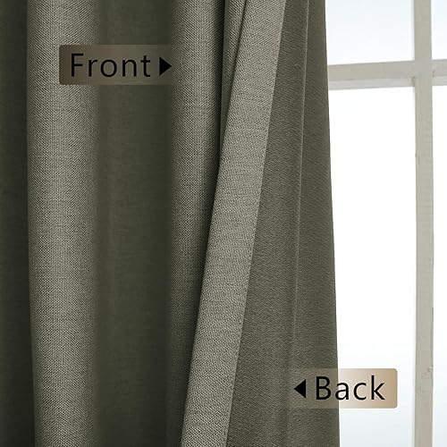 Miniatura 4 de Macochico Blackout Curtain Pinch Pleat Drapes Room Darkening Thermal Insulated Panel for Bedroom Living Room Meetingroom Patio DoorDark Grey552W x
