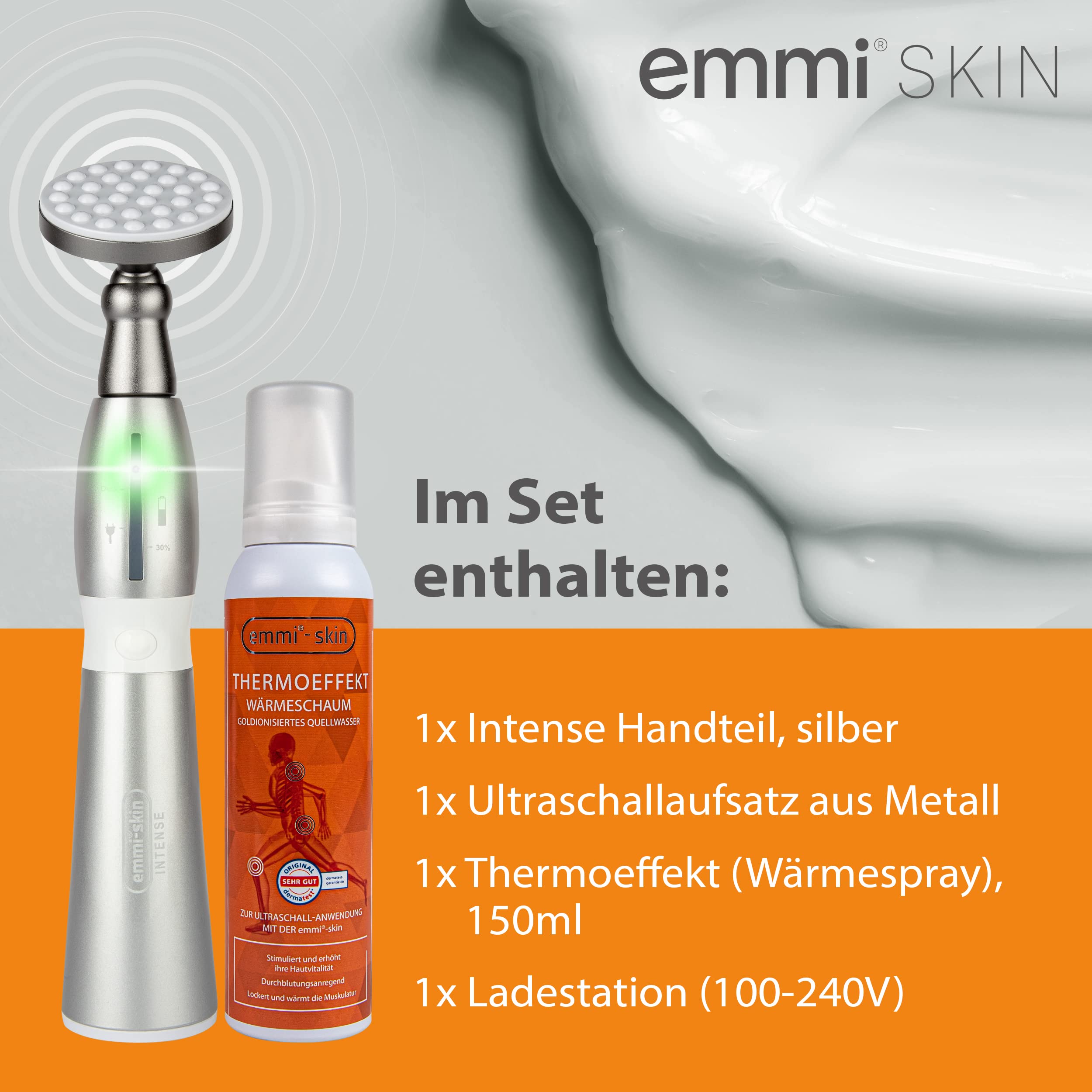 Sport Thermoeffekt Set – Ultraschallgerät zur Muskelentspannung und -regeneration, ideal bei Verspannungen und Sportverletzungen