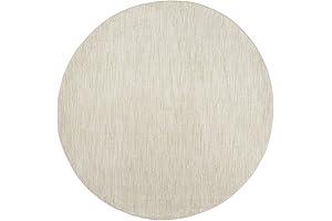 Nourison Essentials 8x8 Round Rug: Perfect for Indoor and Outdoor Living