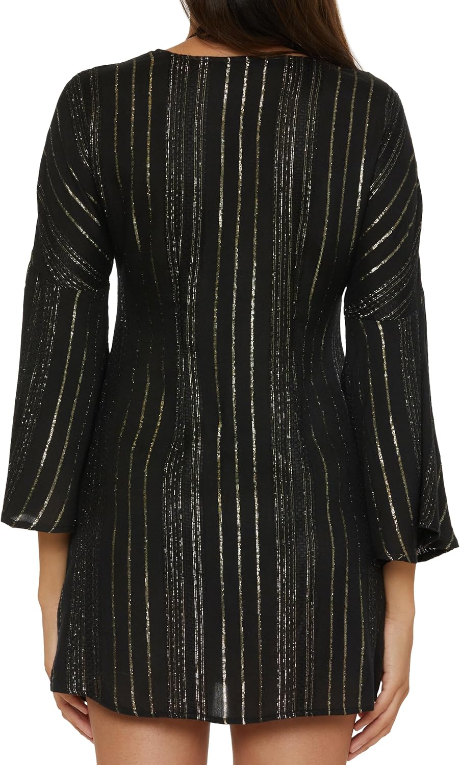 BECCA womens Tie Front Tunic, Casual, Beach Cover Ups for Women - Image 3