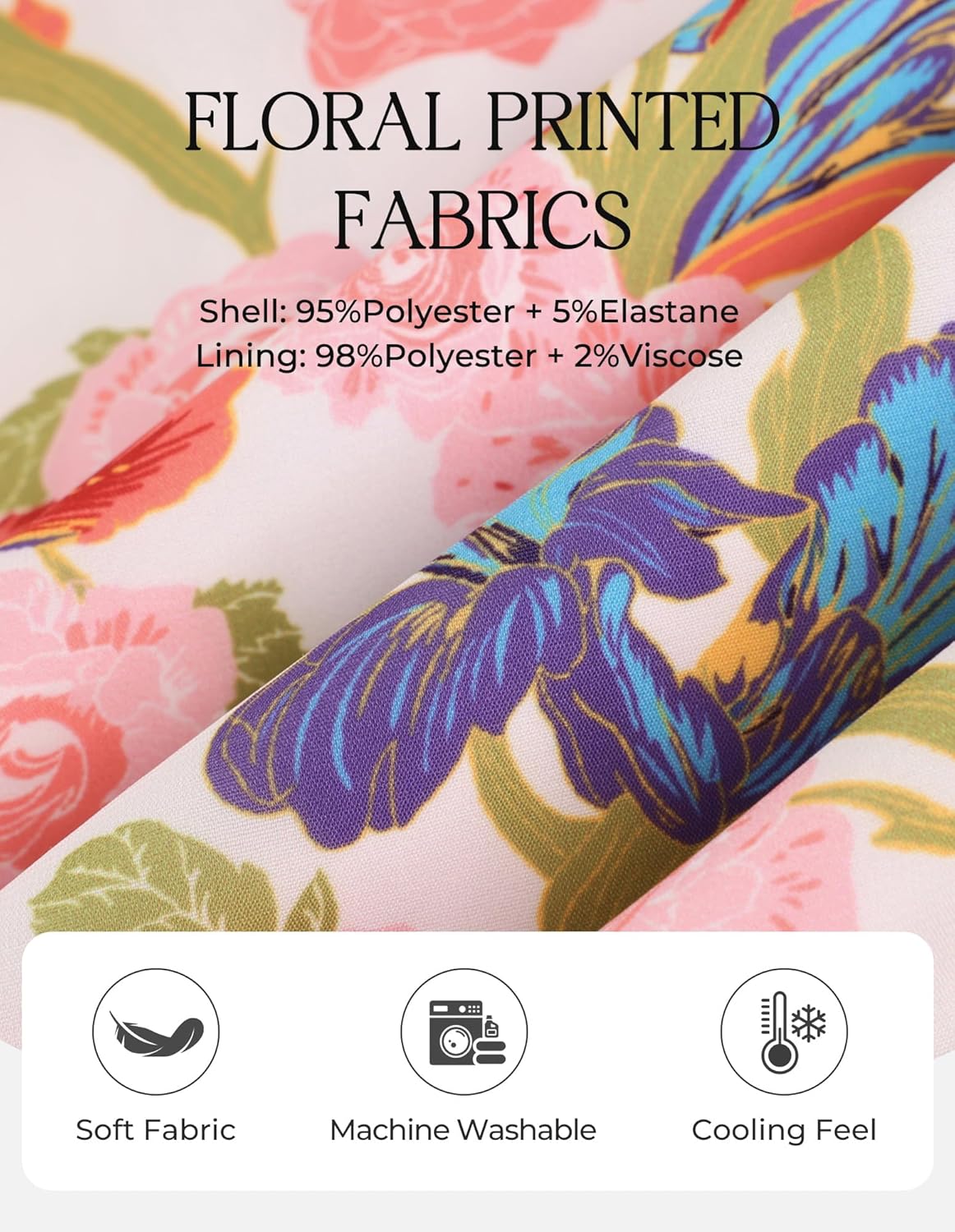 GRACE KARIN 2026 Boho Tops for Women Dressy Casual,Ruffle Sleeve Chiffon Blouses Work Shirts,V Neck Summer Fashion Clothes - Image 5