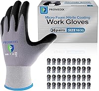 Vista 15 de PROMEDIX P Nitrile Coated Work Gloves,MicroFoam Safety Work Gloves Men,Seamless Knit Nylon&spandex Gloves with Grip