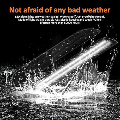 Miniatura 6 de Bestview Accesorios de luces LED de posición laterales traseras para Ford Mustang 2015-2022, doble fila blanca para guardabarros trasero trasero